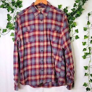 Dakota Grizzly. Plaid Flannel Button Down. Size XL
